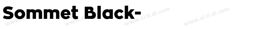 Sommet Black字体转换